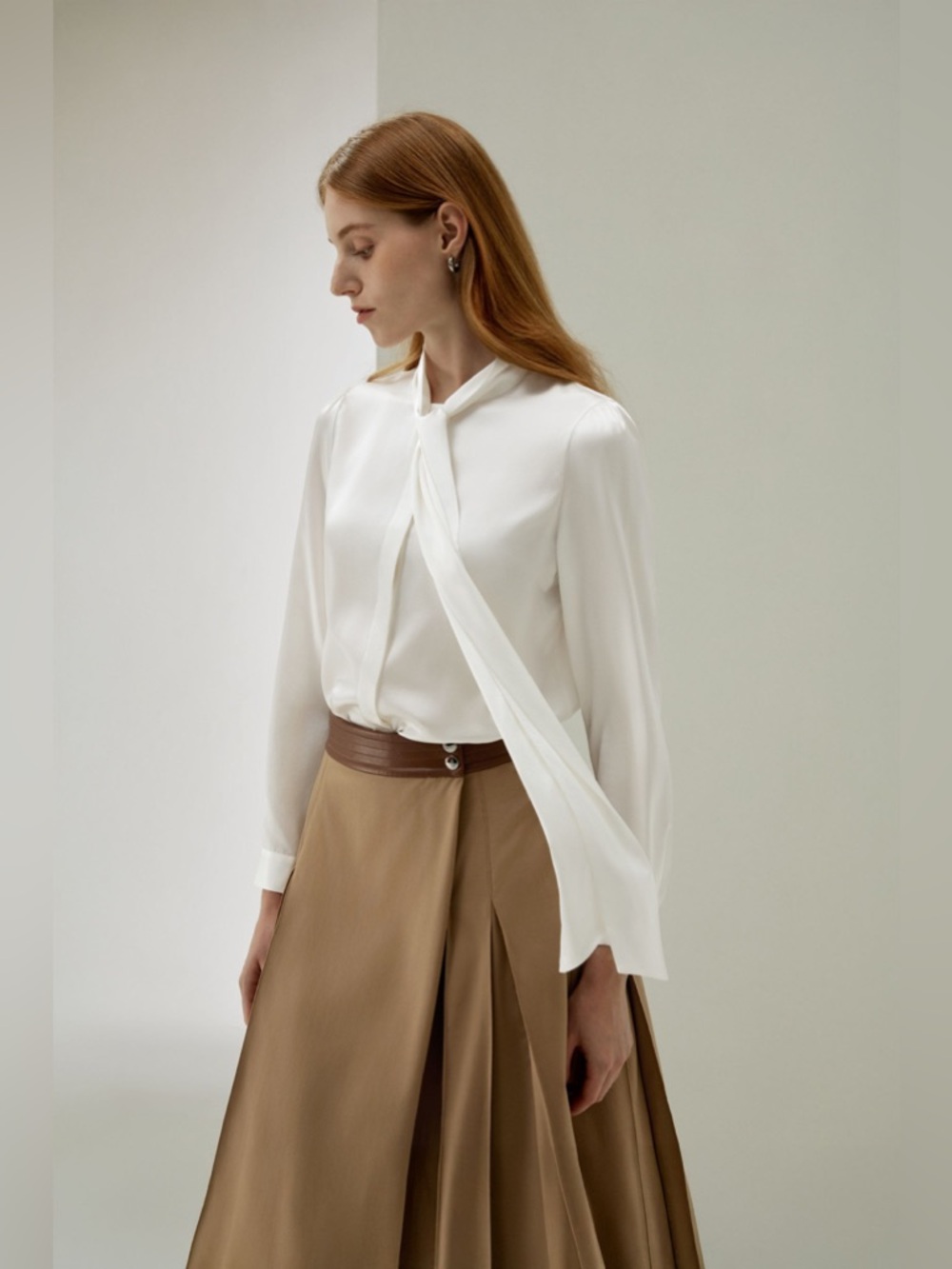 Lilysilk Women Bow-Tie Neck Silk Blouse - Picture 2 of 9
